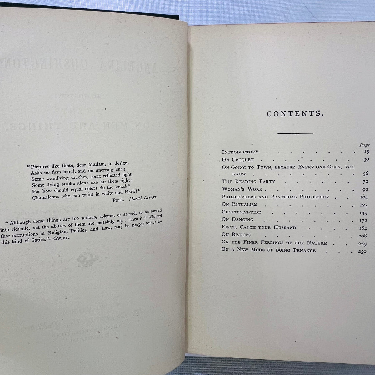 Thoughts on Men and Things by Angelina Gushington 1922 C.W. Carleton & Co Publishers