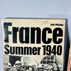 Vintage Military History Paperback Lot — Ballantine Illustrated WWII & WWI (1968–1971) — 4 Vols | France 1940, Sicily, Carpathian Disaster, Trench Fighting