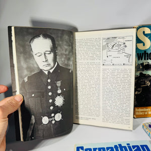 Vintage Military History Paperback Lot — Ballantine Illustrated WWII & WWI (1968–1971) — 4 Vols | France 1940, Sicily, Carpathian Disaster, Trench Fighting