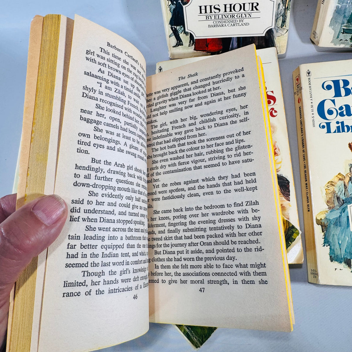 Barbara Cartland’s Library of Love Vintage Paperback Bundle Volumes 1–6 Plus The Penniless Peer