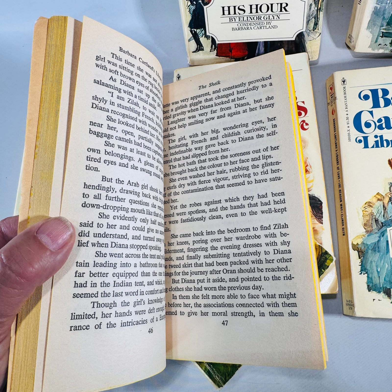Barbara Cartland’s Library of Love Vintage Paperback Bundle Volumes 1–6 Plus The Penniless Peer