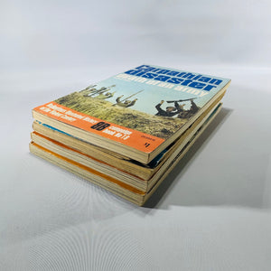 Vintage Military History Paperback Lot — Ballantine Illustrated WWII & WWI (1968–1971) — 4 Vols | France 1940, Sicily, Carpathian Disaster, Trench Fighting