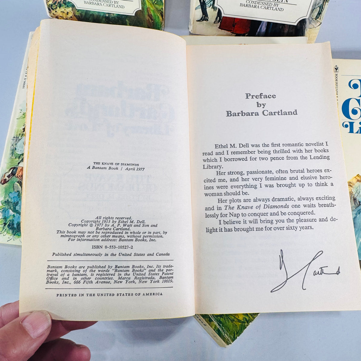 Barbara Cartland’s Library of Love Vintage Paperback Bundle Volumes 1–6 Plus The Penniless Peer
