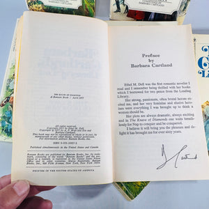 Barbara Cartland’s Library of Love Vintage Paperback Bundle Volumes 1–6 Plus The Penniless Peer