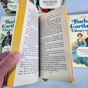 Barbara Cartland’s Library of Love Vintage Paperback Bundle Volumes 1–6 Plus The Penniless Peer