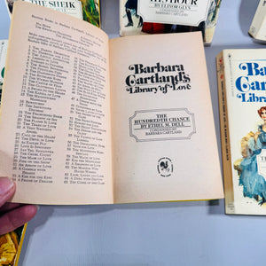 Barbara Cartland’s Library of Love Vintage Paperback Bundle Volumes 1–6 Plus The Penniless Peer