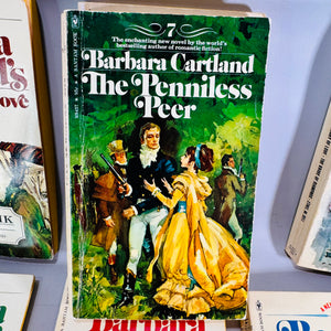 Barbara Cartland’s Library of Love Vintage Paperback Bundle Volumes 1–6 Plus The Penniless Peer