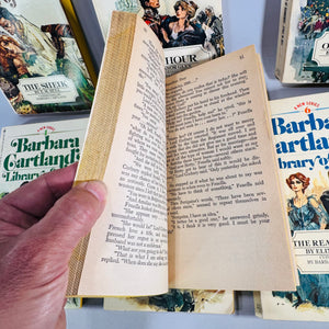 Barbara Cartland’s Library of Love Vintage Paperback Bundle Volumes 1–6 Plus The Penniless Peer