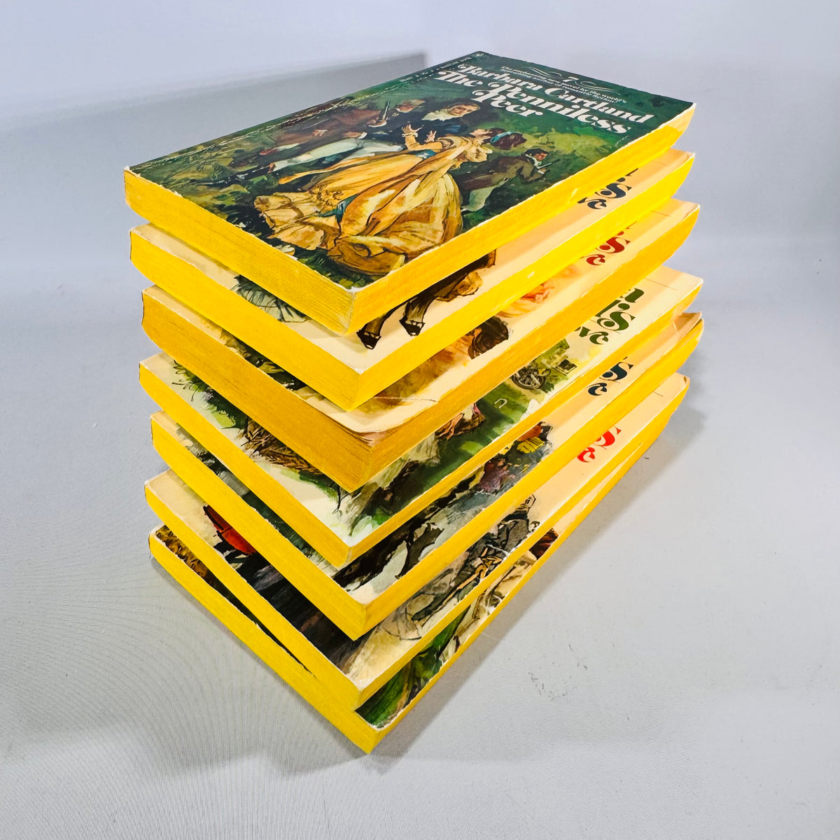 Barbara Cartland’s Library of Love Vintage Paperback Bundle Volumes 1–6 Plus The Penniless Peer