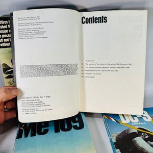 Ballantine WWII Aviation Paperbacks (Set of 4) — Spitfire, Me 109, DC-3 & Bomber Offensive