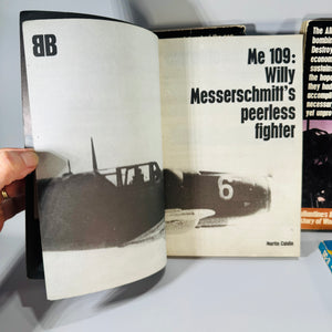 Ballantine WWII Aviation Paperbacks (Set of 4) — Spitfire, Me 109, DC-3 & Bomber Offensive