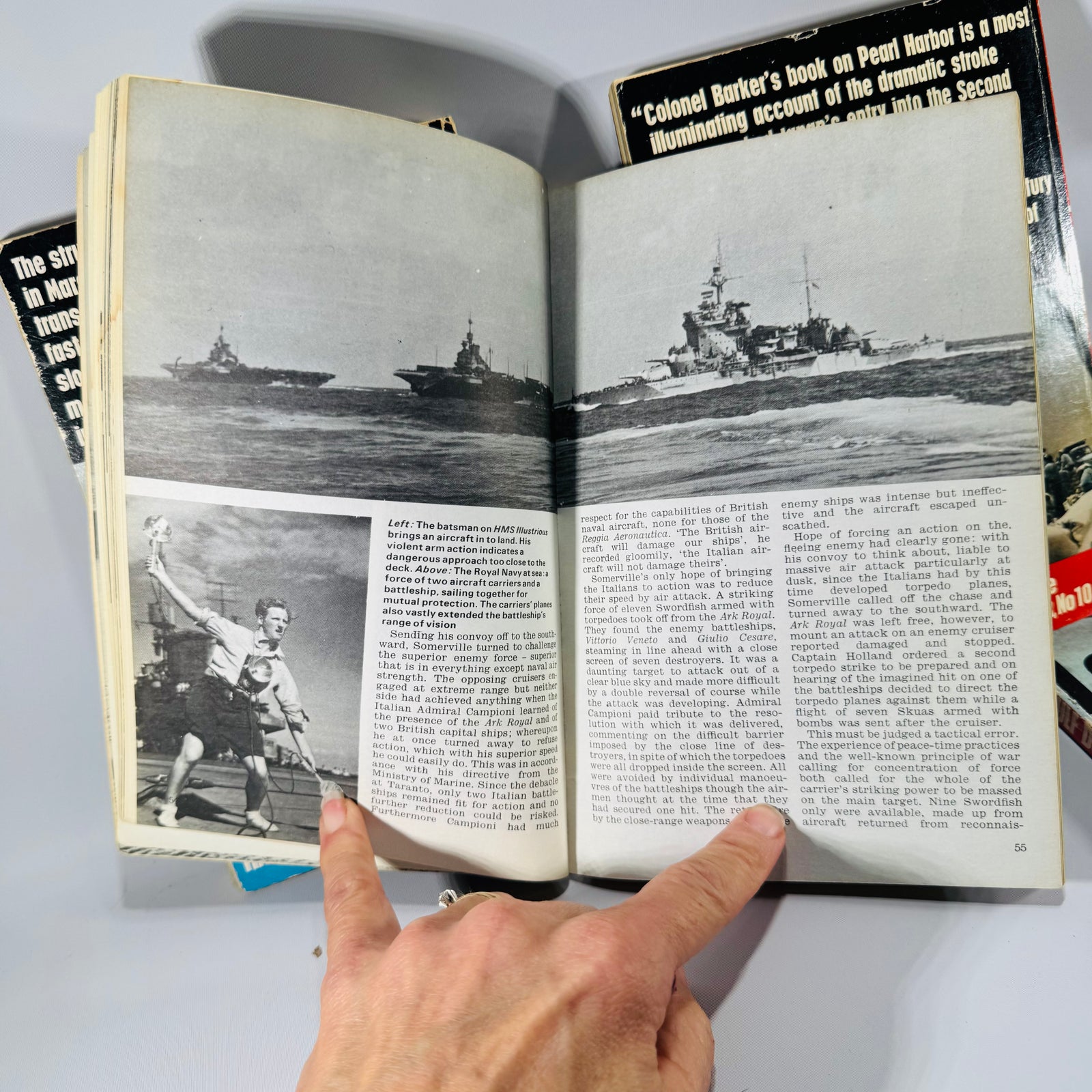 Vintage WWII Book Lot (4) Ballantine Illustrated History — U-Boat, Pearl Harbor, Aircraft Carrier, Leyte Gulf
