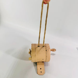 Vintage Retractable Clothesline Reel Ever Ready Dustless Wall Mount Laundry Holder