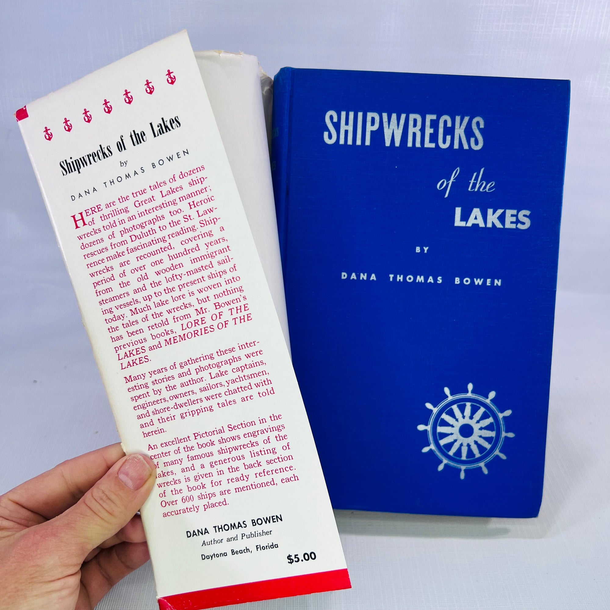 Shipwrecks of the Great Lakes by Dana Thomas Bowen 1952 Self Published by the Author