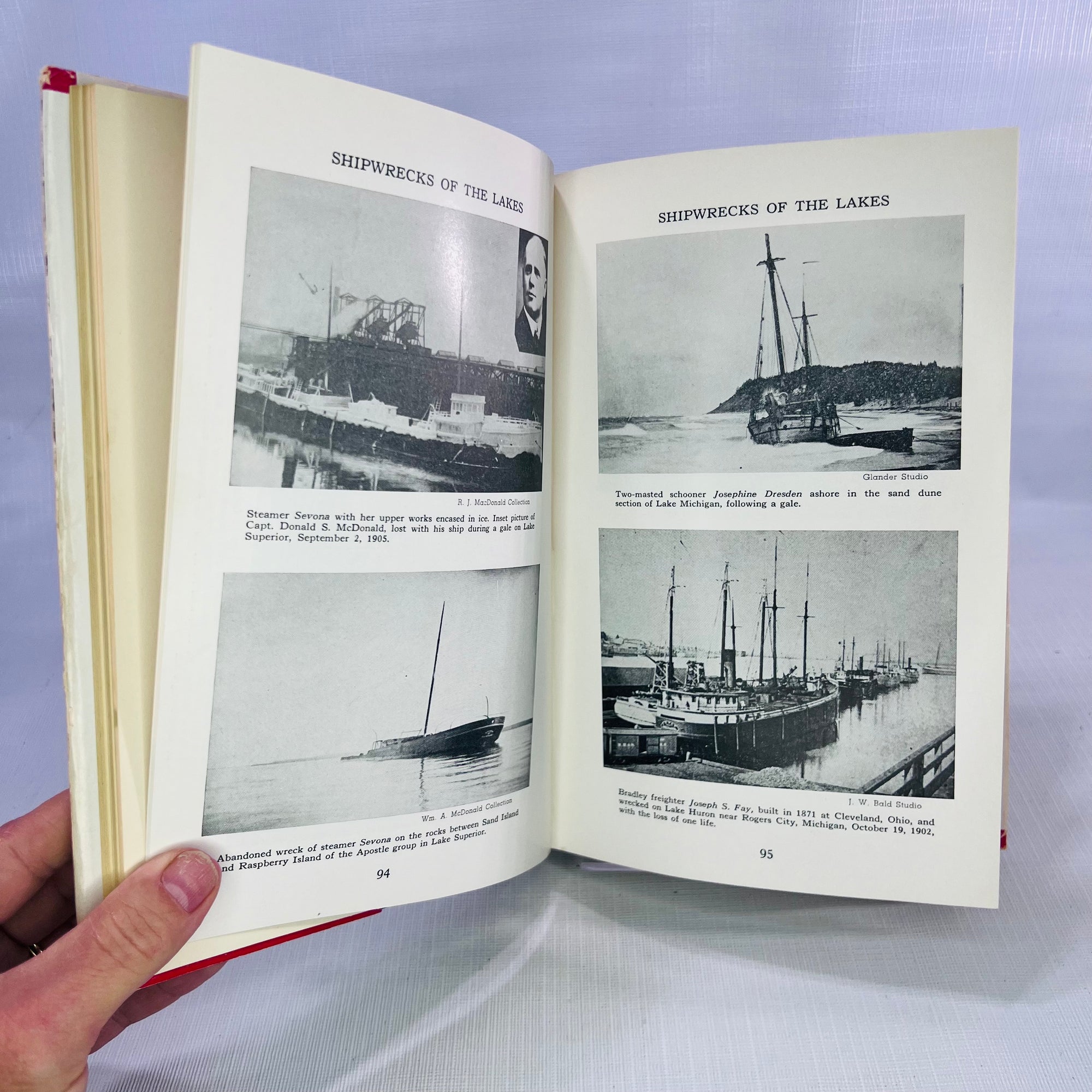 Shipwrecks of the Great Lakes by Dana Thomas Bowen 1952 Self Published by the Author