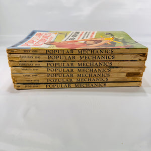 1959 Popular Mechanics Magazines: January–July (Vintage Science & DIY)