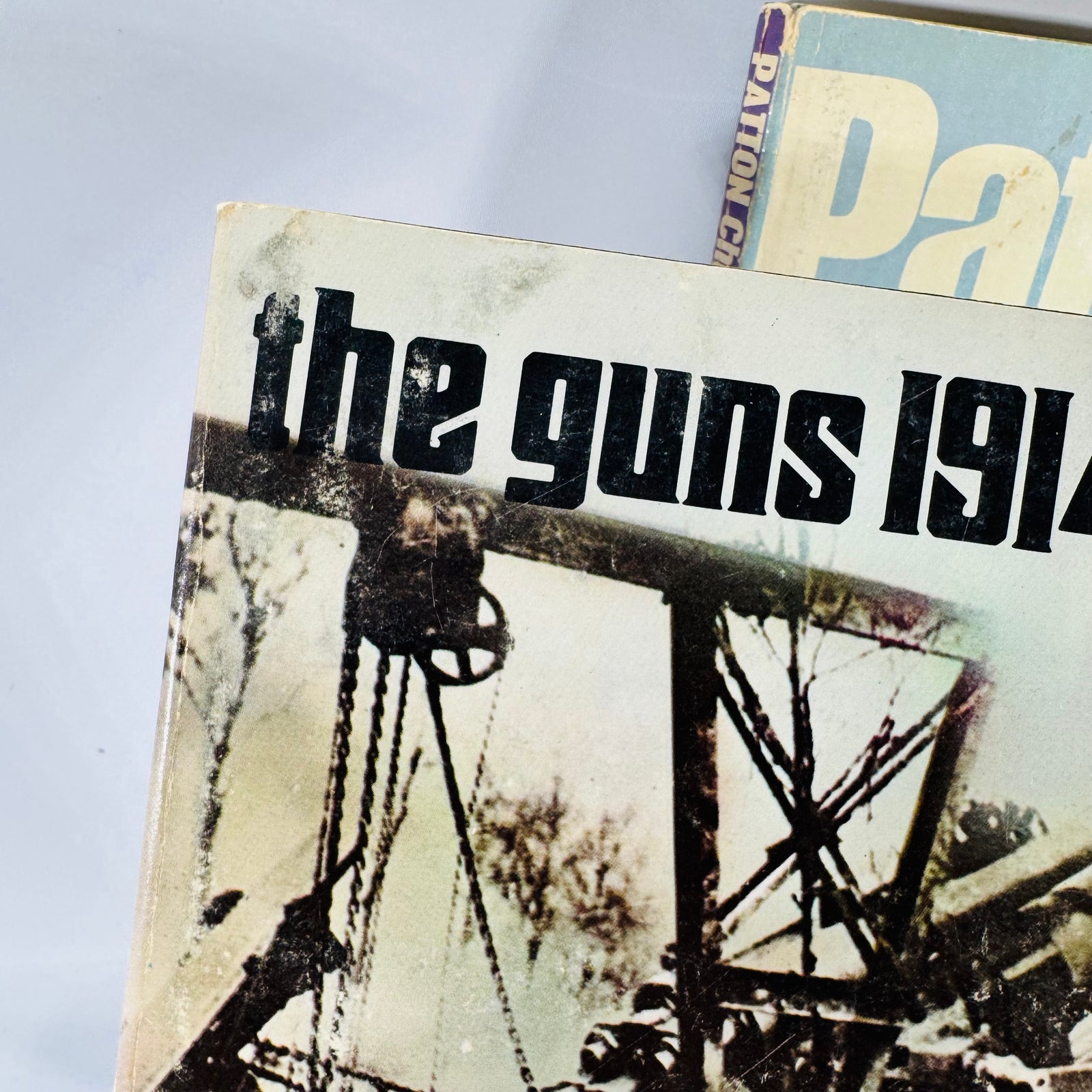 Vintage Ballantine WWII + WWI Paperback Bundle — “Patton” (War Leader #1) + “The Guns 1914–18” (Weapons #27)