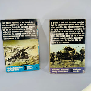 Vintage Ballantine WWII + WWI Paperback Bundle — “Patton” (War Leader #1) + “The Guns 1914–18” (Weapons #27)