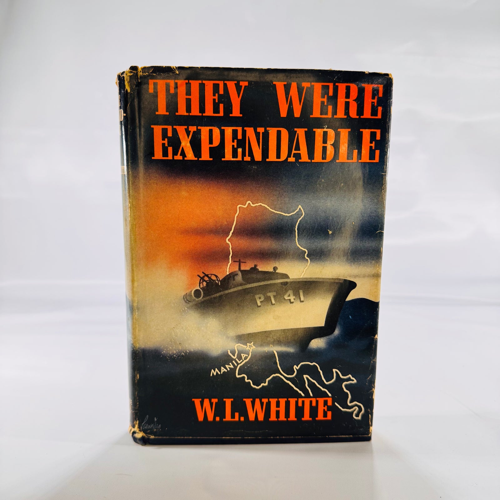 They Were Expendable – W.L. White (1942) First‑hand WWII PT‑boat history in its original dust‑jacketed hardcover