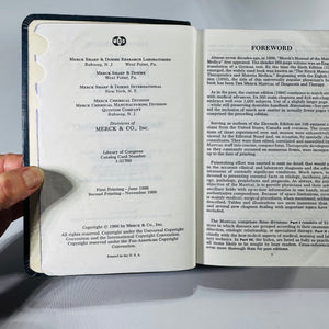 The Merck Manual 11th Edition (1966) Vintage Medical Reference Hardcover Thumb Index Merck Sharp & Dohme Diagnosis & Therapy