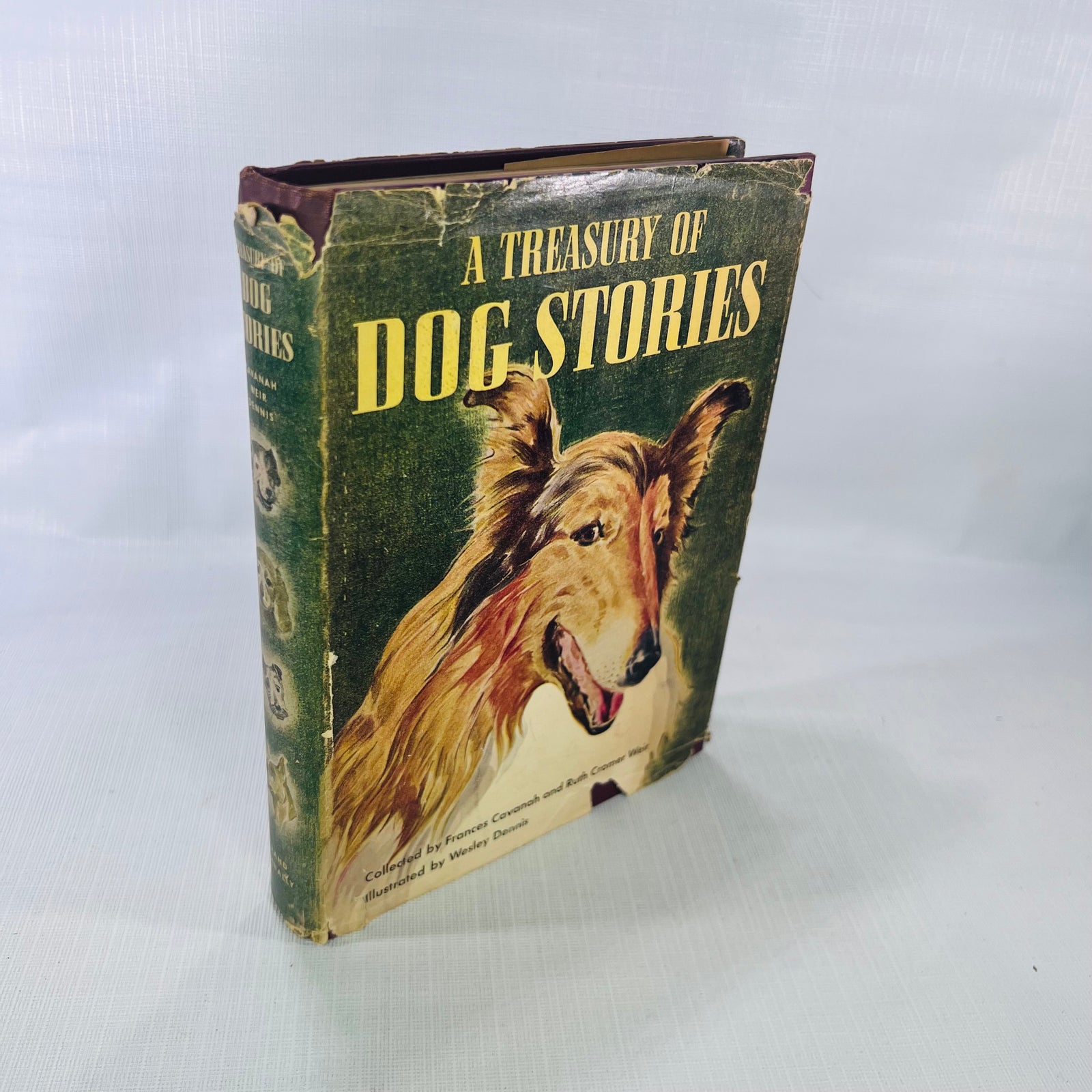 A Treasury of Dog Stories collected by Frances Cavanah illustrated by Wesley Dennis 1948 Rand McNally & Co