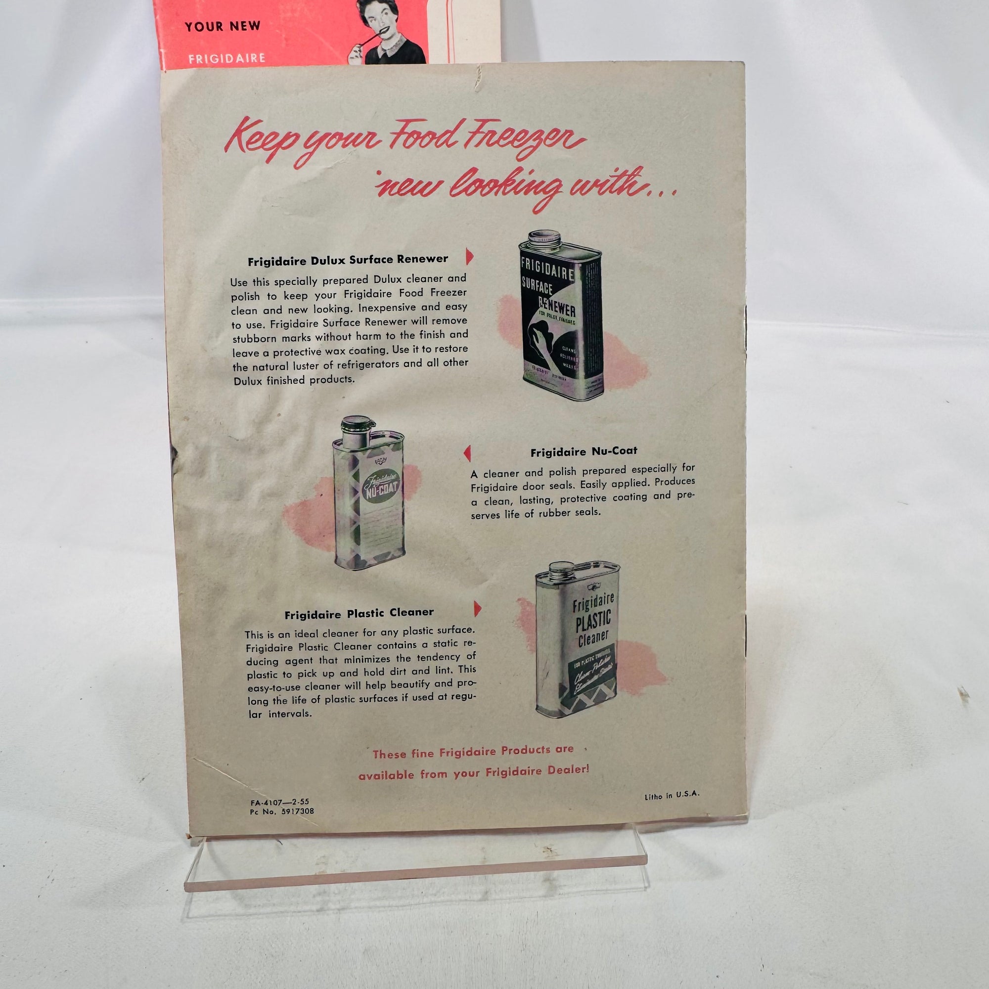 Getting to Know Your Frigidaire Chest Type Food Freezer (1955) & Imperial Cold Pantry (1954) Pamphlets