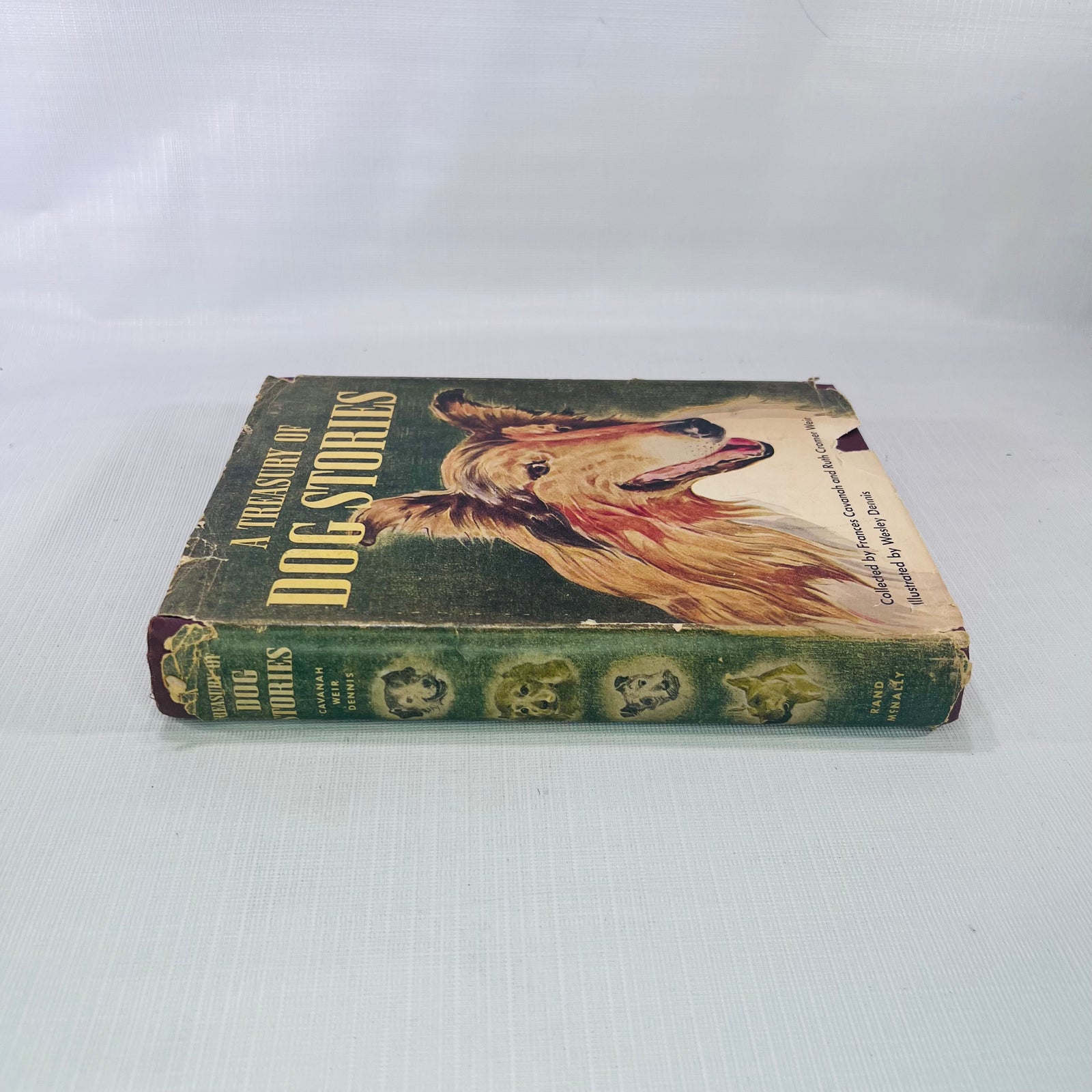 A Treasury of Dog Stories collected by Frances Cavanah illustrated by Wesley Dennis 1948 Rand McNally & Co