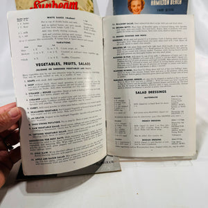 4 Vintage Electric Mixer Pamphlets Sunbeam Hamilton Beach Powermaster Deluxe with Recipes