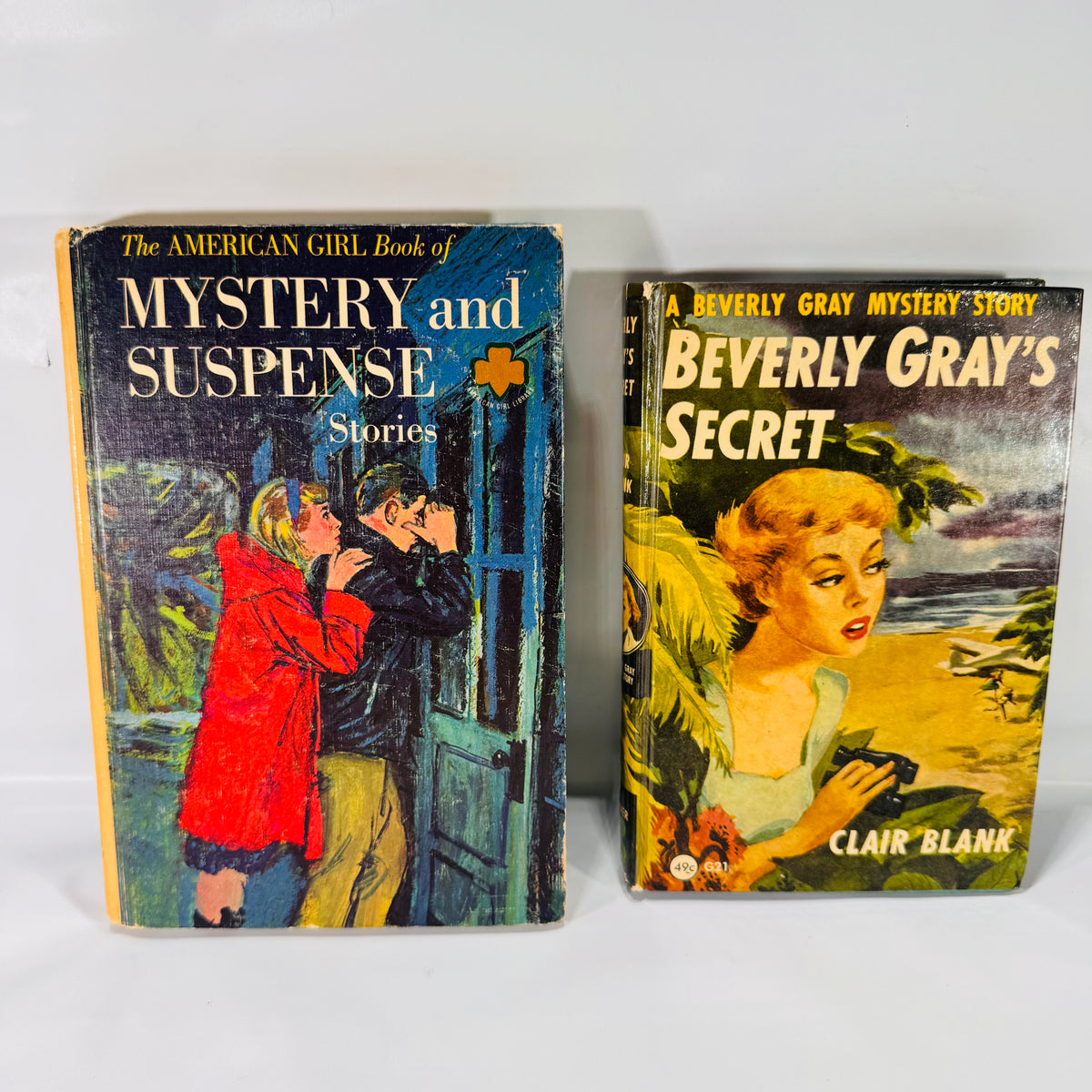 Vintage Girl‑Sleuth Mystery Lot – Beverly Gray’s Secret (1951) + American Girl Mystery &amp; Suspense (1964)