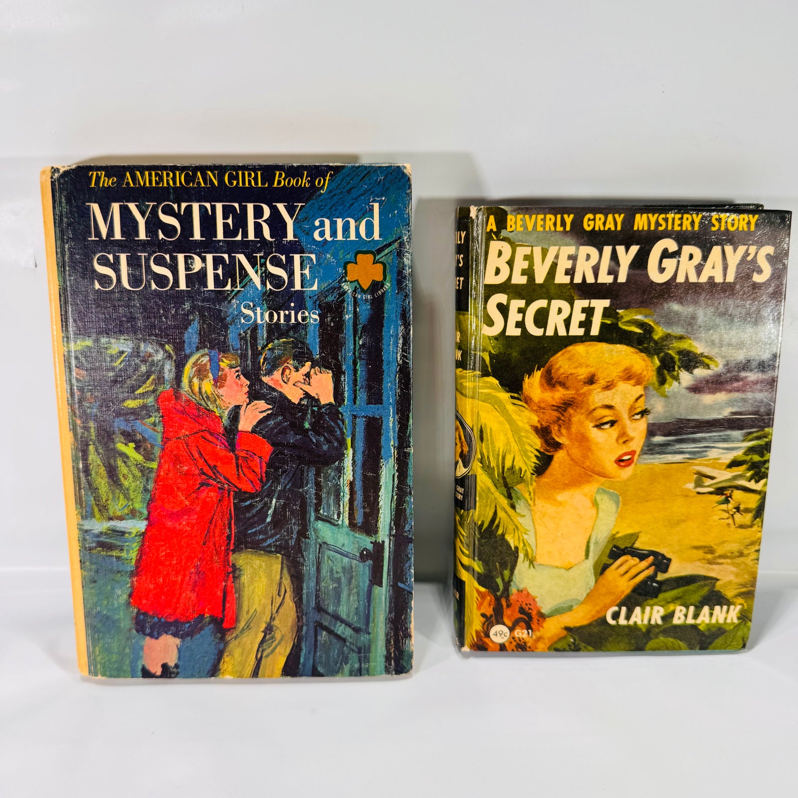 Vintage Girl‑Sleuth Mystery Lot – Beverly Gray’s Secret (1951) + American Girl Mystery & Suspense (1964)