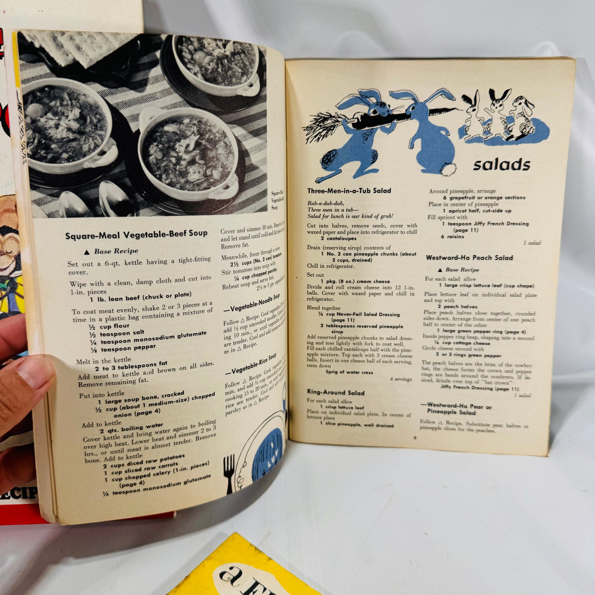 Vintage Children's Cookbooks Mix and Fix Cookbook 1975 Dishes Children Love 1955 A First Cook Book for Boys and Girls 1953 Recipes