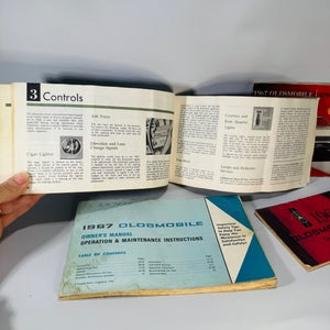 Vintage Oldsmobile Owner’s Manual Bundle (1967 + 1968) — Toronado + 1967 Oldsmobile SPECS (4 Booklets)