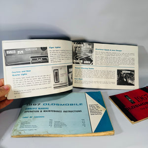 Vintage Oldsmobile Owner’s Manual Bundle (1967 + 1968) — Toronado + 1967 Oldsmobile SPECS (4 Booklets)