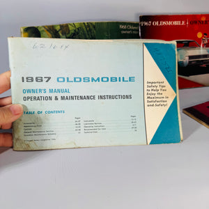 Vintage Oldsmobile Owner’s Manual Bundle (1967 + 1968) — Toronado + 1967 Oldsmobile SPECS (4 Booklets)