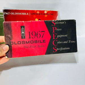 Vintage Oldsmobile Owner’s Manual Bundle (1967 + 1968) — Toronado + 1967 Oldsmobile SPECS (4 Booklets)