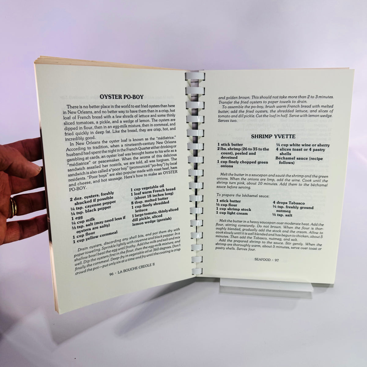La Bouche Creole II Signed Cookbook 1985 Leon and June Soniat Spiral Bound Louisiana Recipes