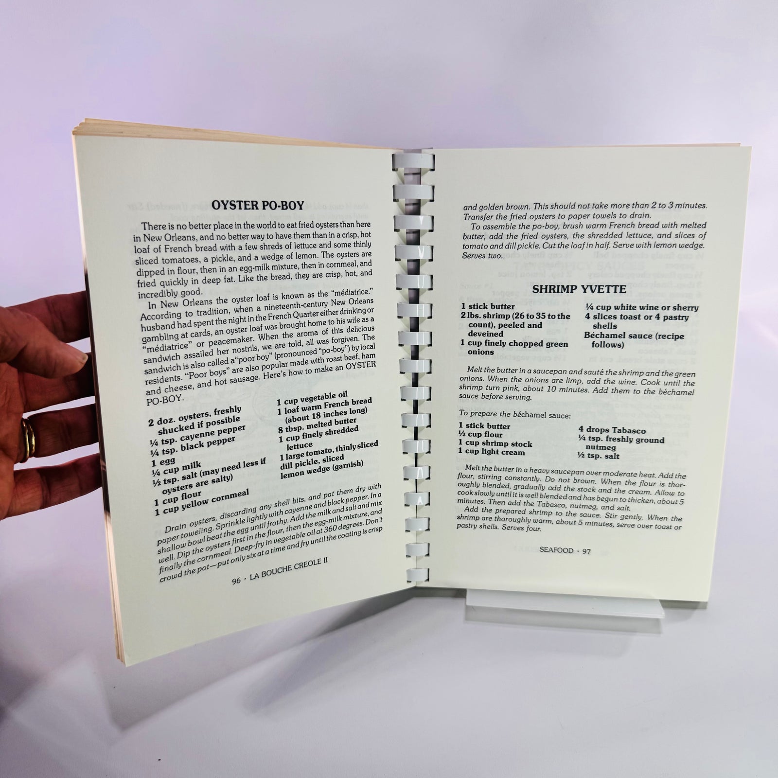 La Bouche Creole II Signed Cookbook 1985 Leon and June Soniat Spiral Bound Louisiana Recipes