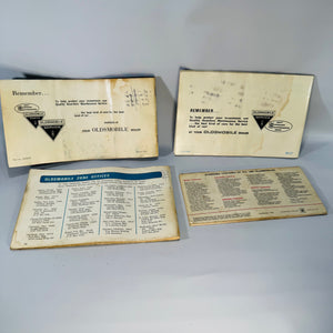 Vintage Oldsmobile Owner’s Manual Bundle (1967 + 1968) — Toronado + 1967 Oldsmobile SPECS (4 Booklets)