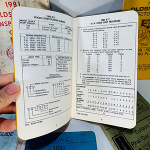 Vintage Oldsmobile Inspector’s Guide Lot (1981–1983) — Lansing Plant 88–98 & Cutlass Series — Factory Reference Booklets | Automotive History,  Automotive Reference