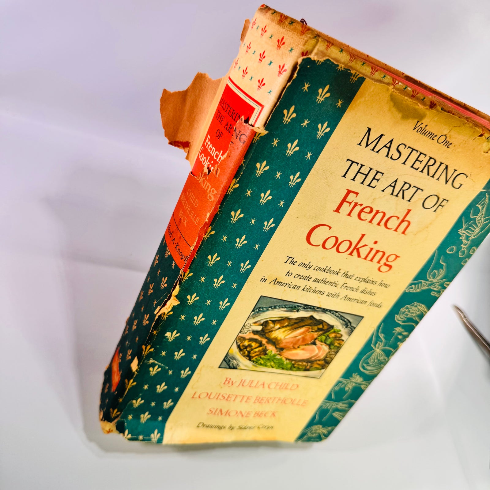 Mastering the Art of French Cooking Volume One Julia Child 1971 Hardcover Reading Copy with Dust Jacket