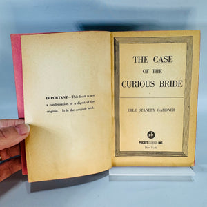 Vintage 1942 Perry Mason Paperback Mystery — The Case of the Curious Bride — Erle Stanley Gardner | Pocket Books No. 77, Classic Detective Fiction