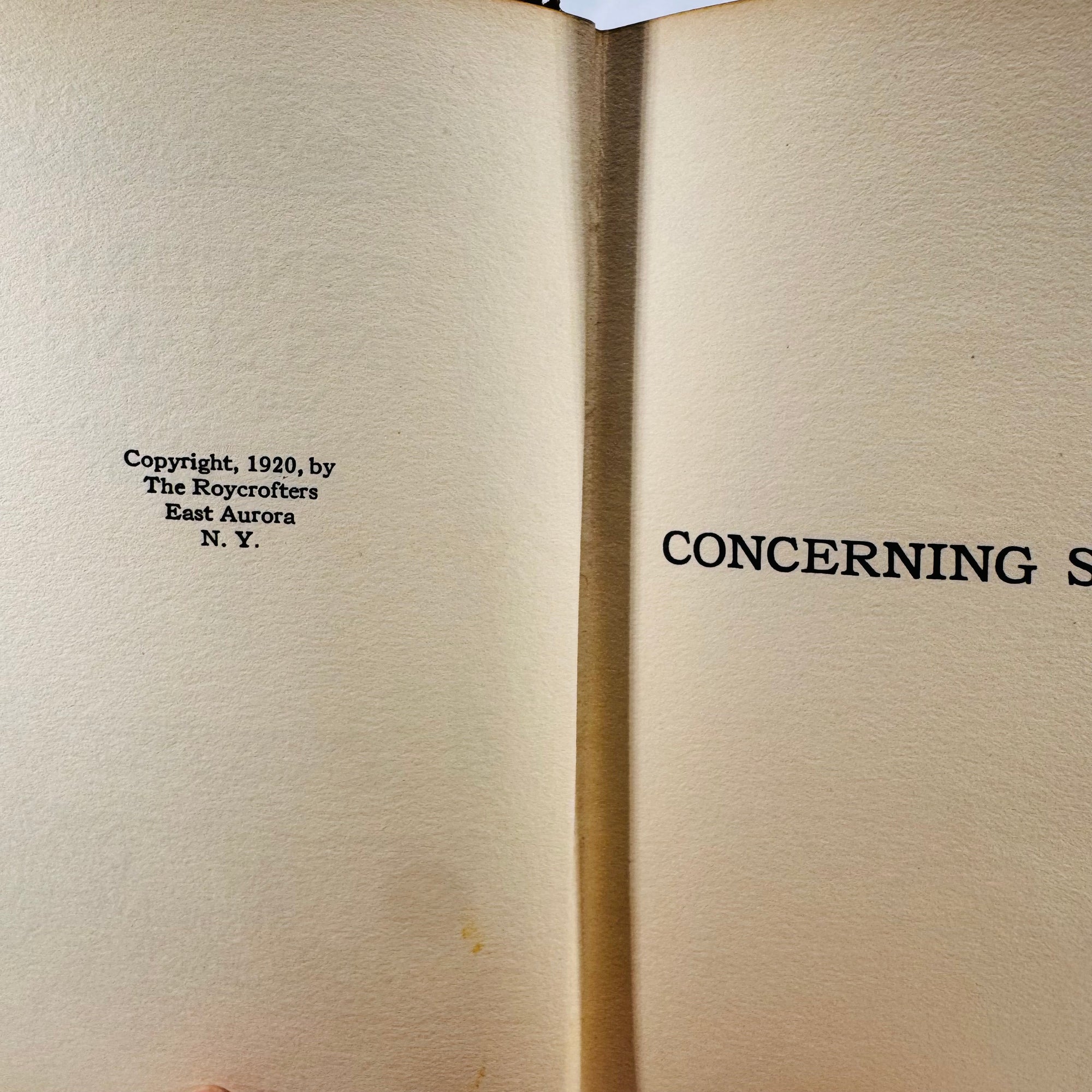 Concerning Slang and Other Droll Stories by Elbert Hubbard – Vintage 1920 Hardcover – The Roycrofters Press