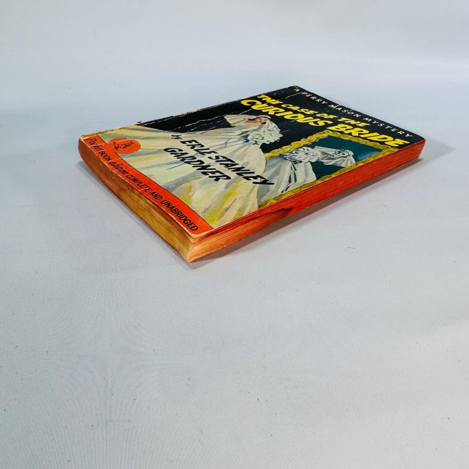 Vintage 1942 Perry Mason Paperback Mystery — The Case of the Curious Bride — Erle Stanley Gardner | Pocket Books No. 77, Classic Detective Fiction