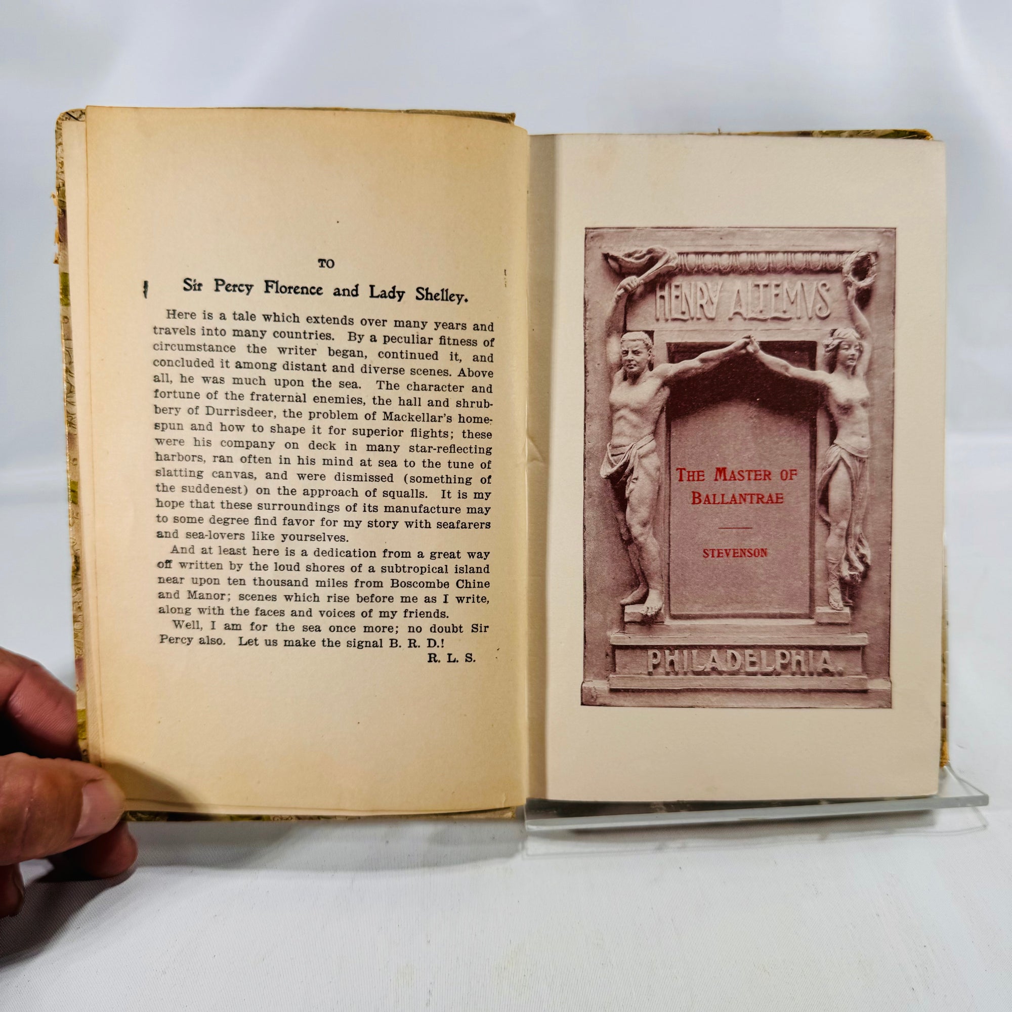 The Master of Ballantrae A Winter's Tale by Robert L. Stevenson 1899 Henry Altemus