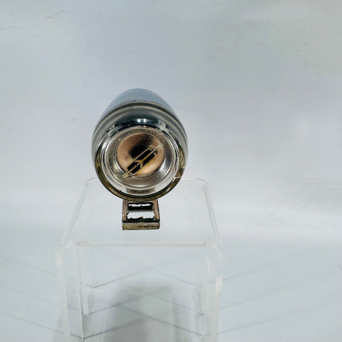 Vintage Oldsmobile Outside Door Thermometer Gauge | Chrome Drum Accessory