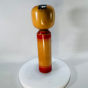 Vintage Japanese Kokeshi Doll (7") — Signed “Shoju” 昇寿 | Traditional Wooden Folk Art | 1950s–1960s