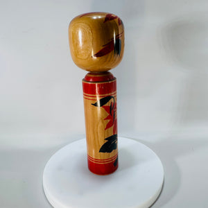 Vintage Japanese Kokeshi Doll (7") — Signed “Shoju” 昇寿 | Traditional Wooden Folk Art | 1950s–1960s