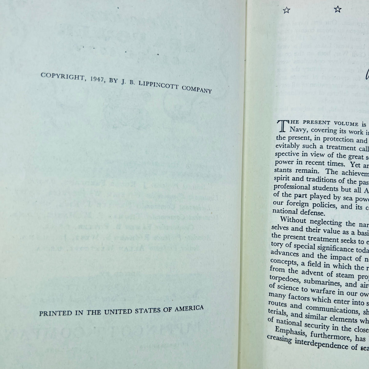 American Sea Power since 1775 by Members of the United States Navel Academy 1947 J.B. Lippincott Company
