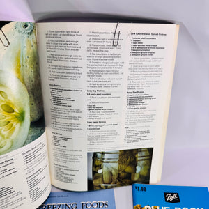 Vintage Home Canning Book Bundle Ball Blue Book No. 29 Ortho All About Pickling & Michigan Freezing Foods