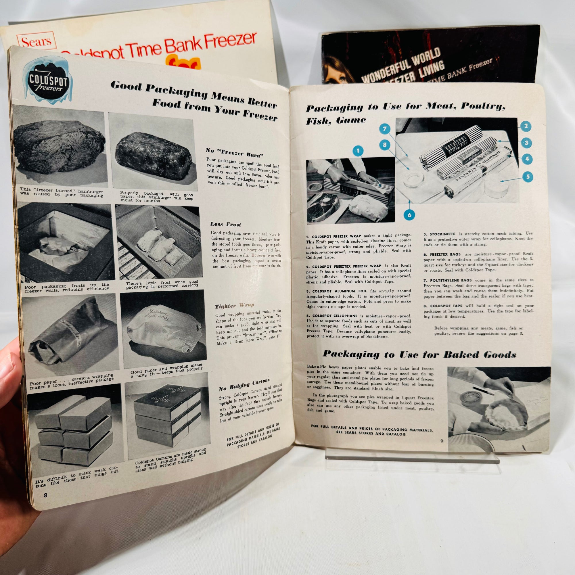 Sears Cold Spot Freezer Vintage Product Manuals with Recipes (1950s-1960s)